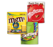 M&M's, Maltesers, Skittles 300 - 440g, různé druhy 