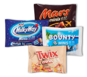 Bounty, Mars, Milky Way, Snickers, Twix Minis 333g