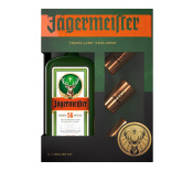 Jägermeister 35% 1L + 3 Schnäpsen