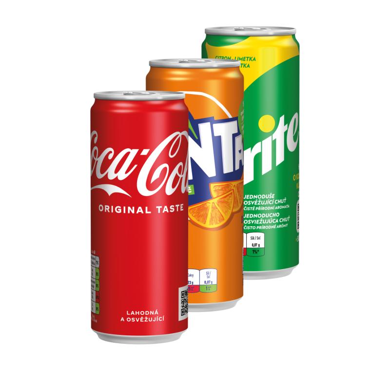 Coca Cola, Coca Cola Zero, Fanta, Sprite 330ml