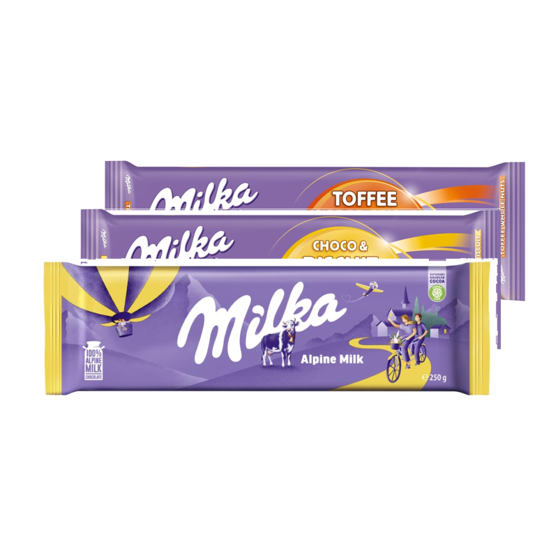 Milka 250-300g, různé druhy
