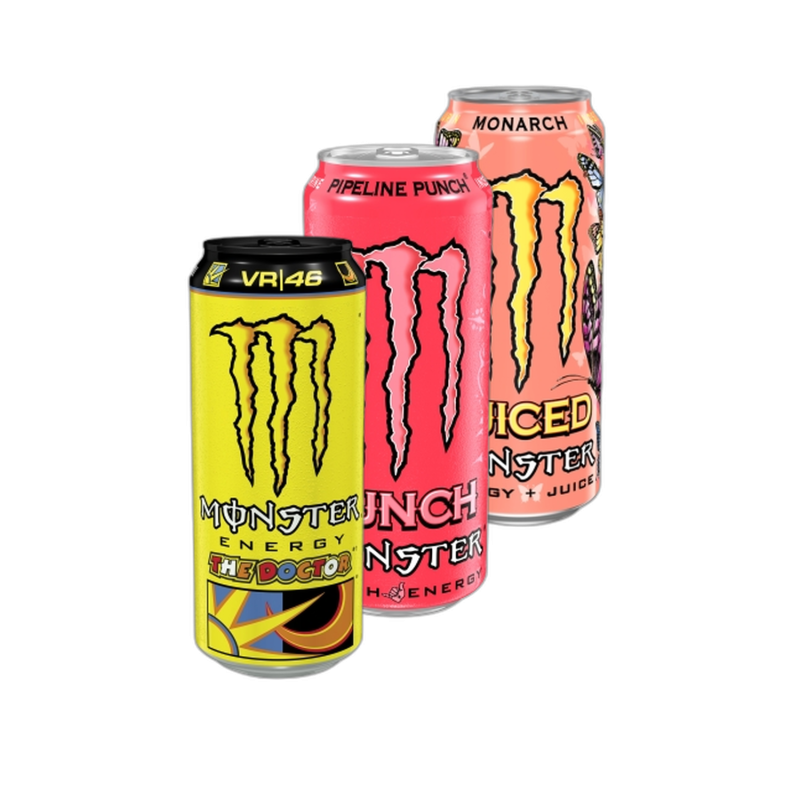 Monster 0,5L, různé druhy