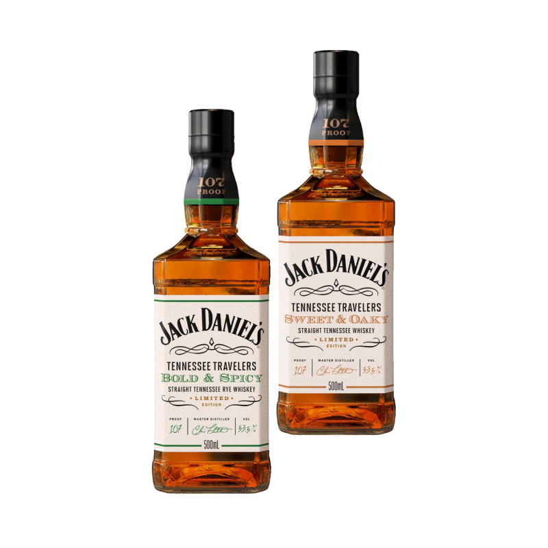 Jack Daniel's Tennessee Travelers Bold&Spicy, Sweet&Oak 53,5% 0,5L
