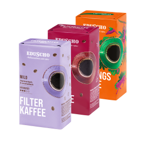 Eduscho Filterkaffee 500g, Gemahlen, diverse Sorten