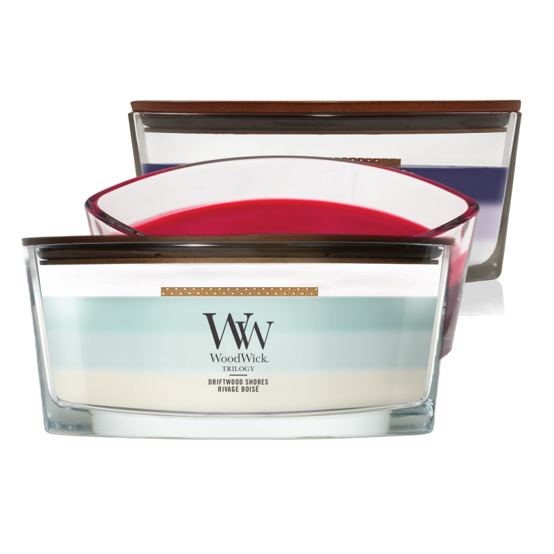 WoodWick Trilogy 453,6g, diverse Sorten
