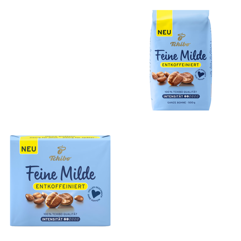 Tchibo Feine Milde Entkoffeiniert 500g, Gemahlen, Bohne
