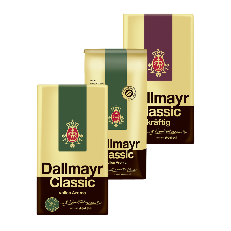 Dallmayr Classic 500g mletá, zrnková, různé druhy