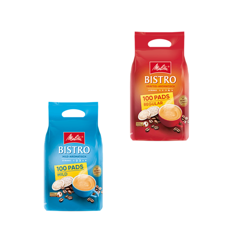 Melitta Bistro kávové pady 100ks, různé druhy