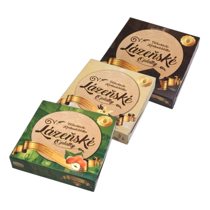 Lázeňské oplatky 175g, různé druhy