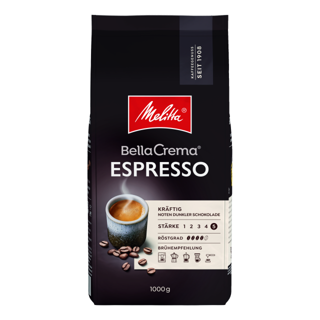 Melitta BellaCrema Espresso 1000g zrnková