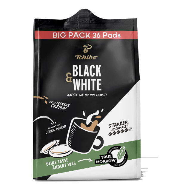 Tchibo Black And White Pods 252g 36er
