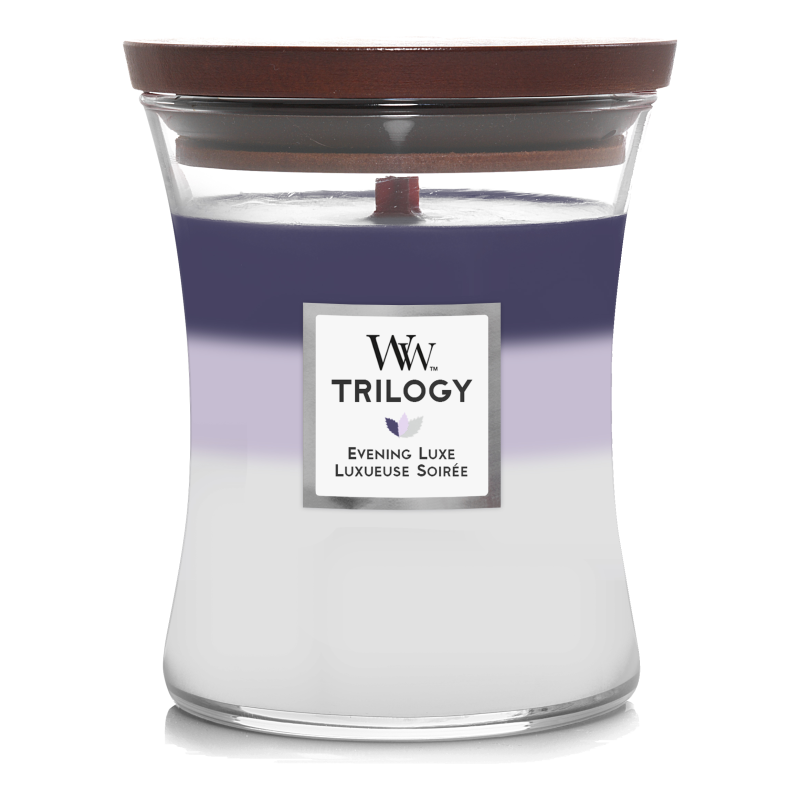 WoodWick Trilogy Evening Luxe Duftkerze 275g