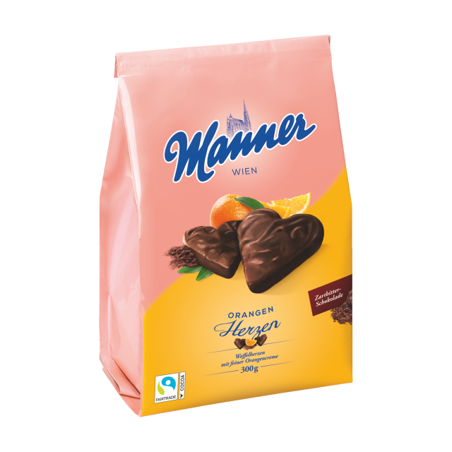 Manner Orangen Herzen 300g