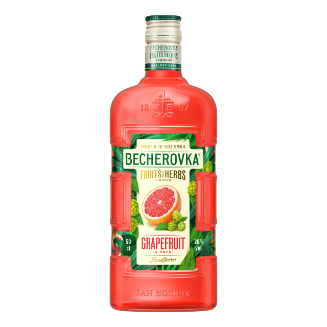 Becherovka Grapefruit & chmel 20% 0,5L