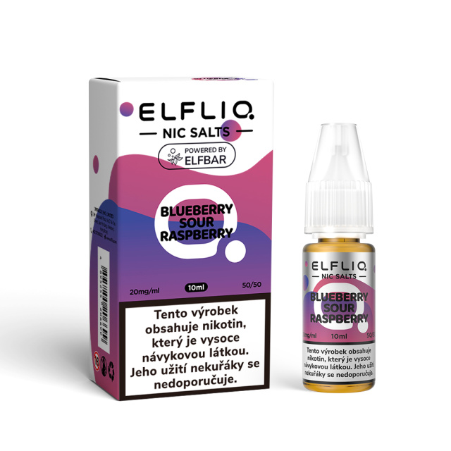 Liquid Elfliq Nic Salt Blueb Sour Rasp 10ml - 20mg