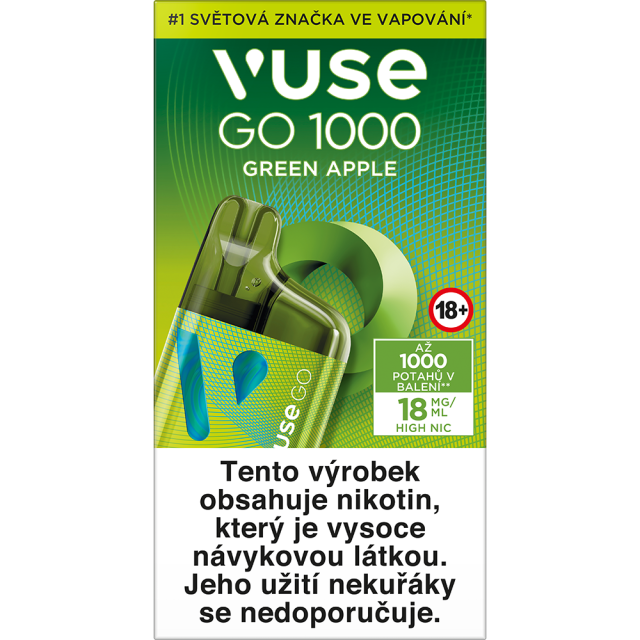 Vuse go 1000 green Apple 18mg