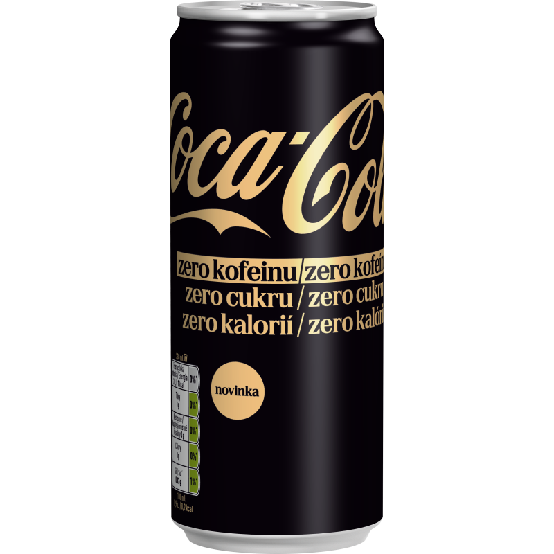COCA COLA ZERO ZERO 0.33L PLECH