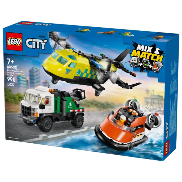 LEGO City Airplane,Truck, Hovercraft 60505