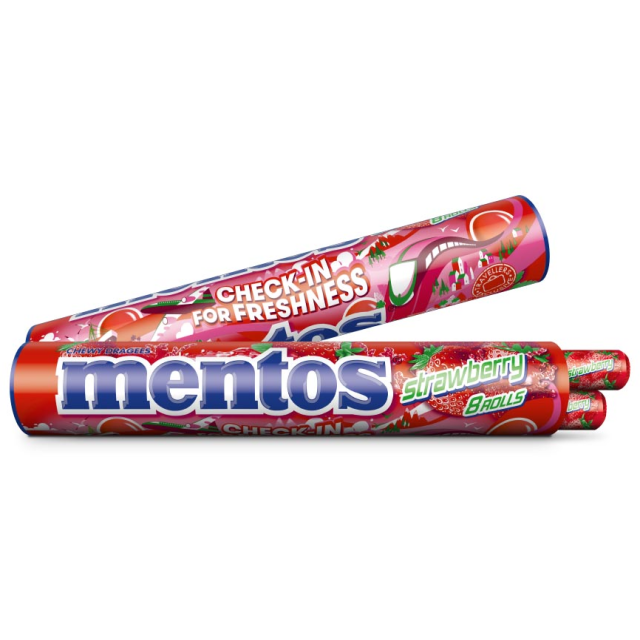 Mentos Strawberry 8 x 37,5g