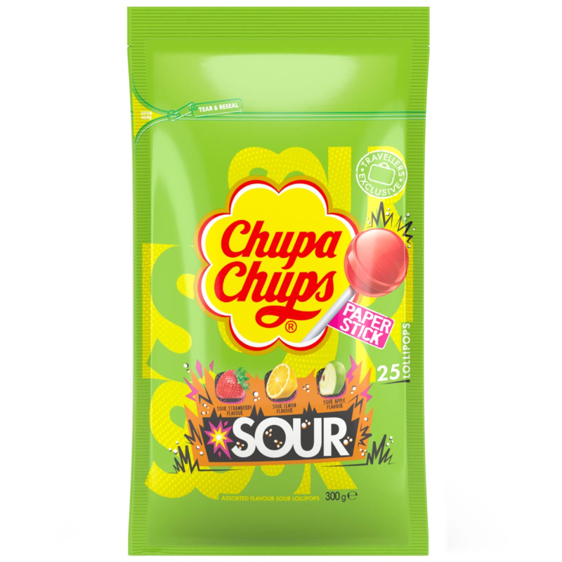 CHUPA CHUPS SOUR POUCH 300G