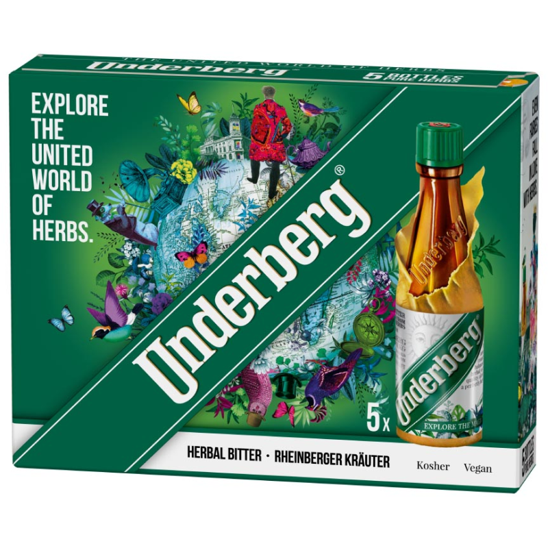Underberg 44% 5x0,02L