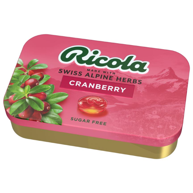 Ricola Cranberry Drops Sugarfree 75g