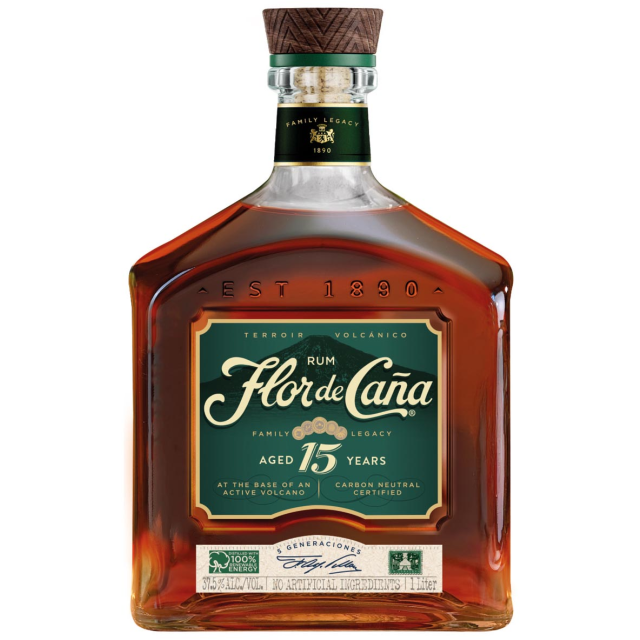Flor De Cana 15YO 37,5% 1L GP