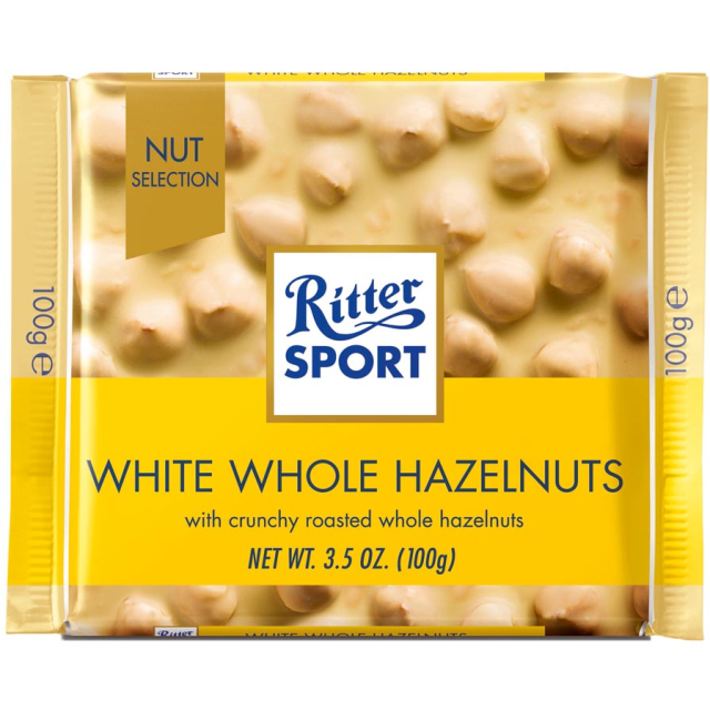 Ritter Sport White Whole Hazelnuts 100g