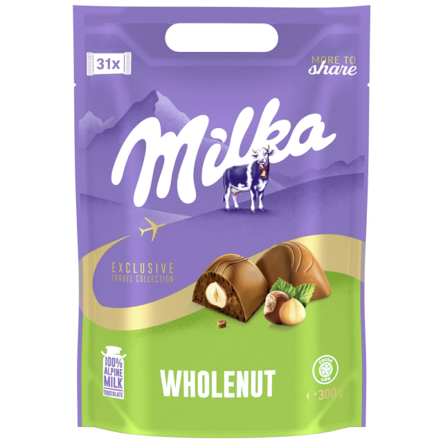 MILKA MOMENTS HAZELN.POUCH 300G