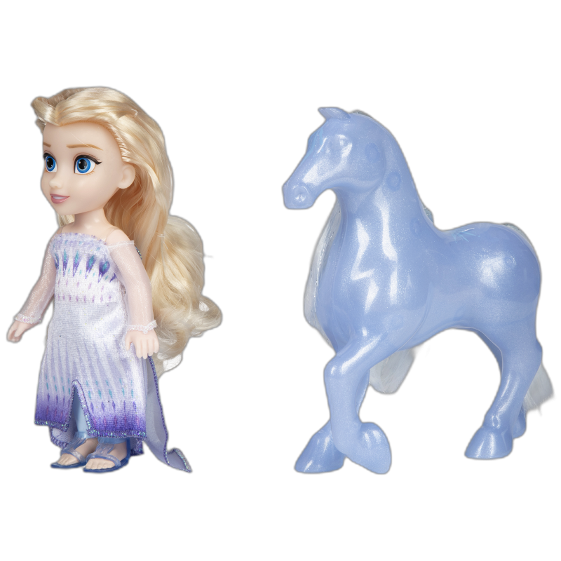 Gefrorene Puppe und Pferd