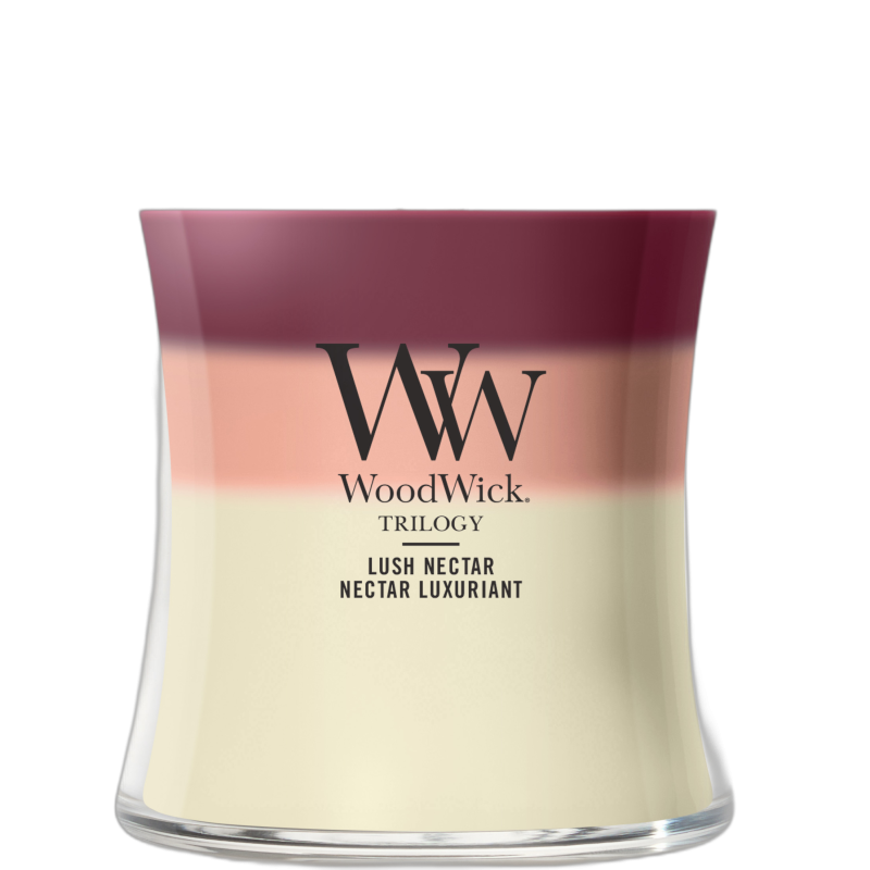 Woodwick Trilogy Lush Nectar Duftkerze 275g