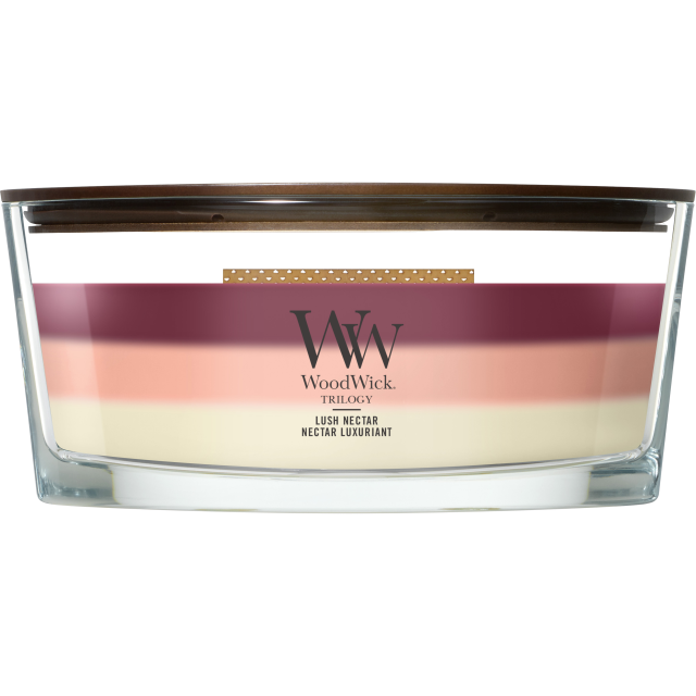 Woodwick Trilogy Lush Nectar Vonná svíčka 453,6g