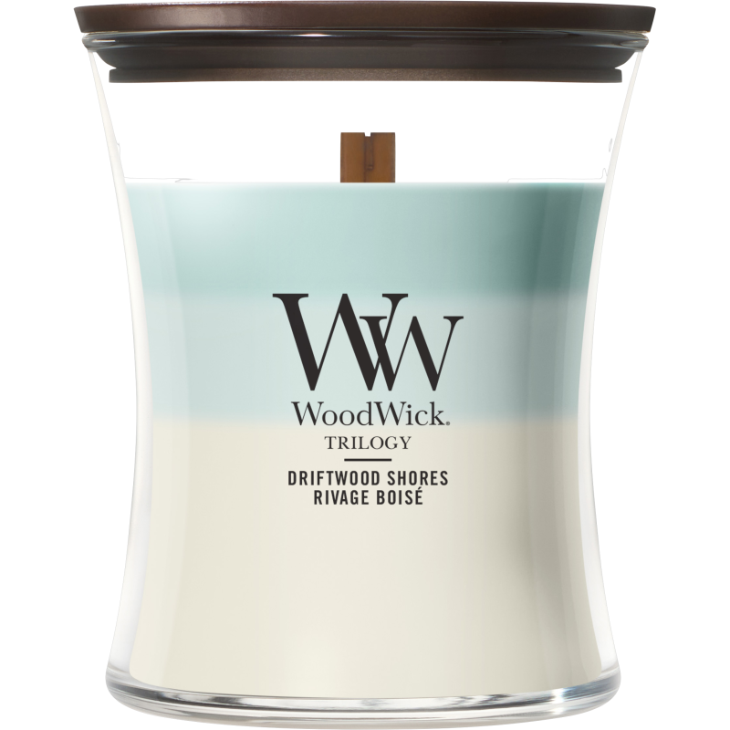 Woodwick Trilogy Driftwood Shores Duftkerze 275g