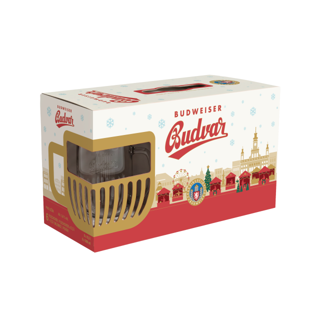 Budweiser Orig. helles Lagerbier 6x0,5L+Glas 0,33L