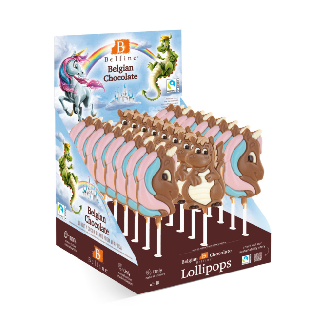 UNICORN, DRAGON MILK, WHITE CHOCOLATE LOLLIPOP 25G