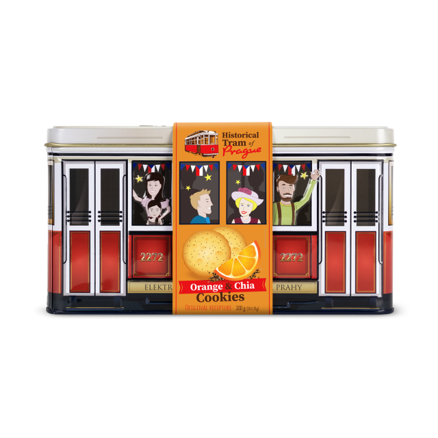 TRAM OF PRAGUE ORANGE&CHIA 200G