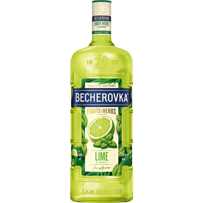 Becherovka Lime & Basil 20% 1L