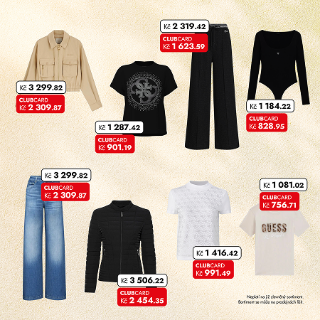 30 % sleva na GUESS
