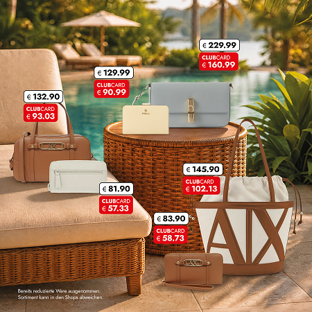 30 % auf Furla & Armani Exchange